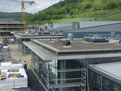 Baustelle des Institutsneubaus 2001