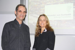 Jonathan Gershenzon and Denise Dearing after her presentation on "Detoxification to disease: tales of North American rodents and their symbionts" as part of the Institute Seminar Series.